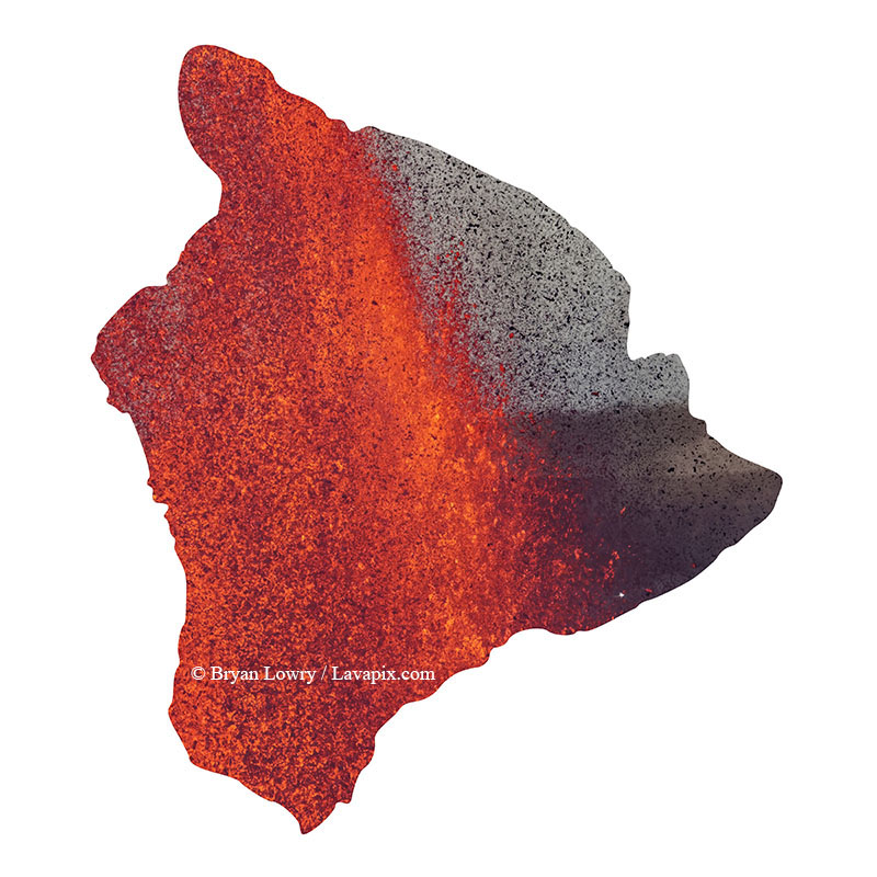 Episode 15_BL9329 Bird_Big Island.jpg :: The white-tailed tropicbird, also known as Koa'e kea in Hawaiian, is a seabird that breeds on tropical islands and lives in the crater walls of Kilauea Volcano's Halemaumau Vent.
Adults have a 3-foot wingspan.
Episode 15 eruption, Lava fountain, Kilauea volcano, Hawaii Volcanoes National Park, The Big Island of Hawaii. 3-26-25

?Printed in the shape of The Big Island of Hawaii