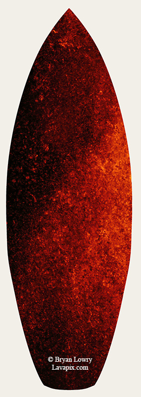 Episode 24-GH5_9409s-2_6425.jpg :: Episode 24 eruption, Lava fountain, Kilauea volcano, Hawaii Volcanoes National Park, The Big Island of Hawaii. 6-4-2025

Printed in the shape of a surfboard