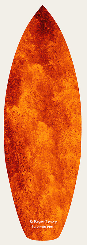 Episode 24-GH5_9409s_6425.jpg :: Episode 24 eruption, Lava fountain, Kilauea volcano, Hawaii Volcanoes National Park, The Big Island of Hawaii. 6-4-2025

Printed in the shape of a surfboard