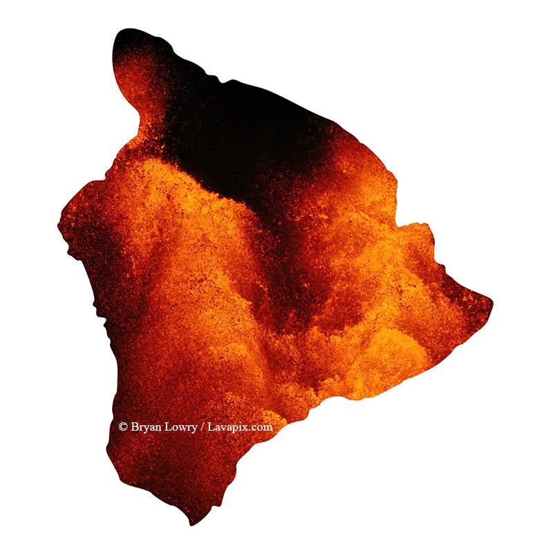 Episode 24-GH5_9433_6425-Big Island.jpg :: Episode ?2?4 eruption, Lava fountain, Kilauea volcano, Hawaii Volcanoes National Park, The Big Island of Hawaii.? 6-4-2025 

Printed in the shape of The Big Island of Hawaii