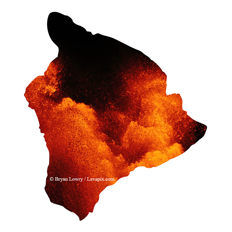 Episode 24-GH5_9440_6425-Big Island.jpg :: Episode ?2?4 eruption, Lava fountain, Kilauea volcano, Hawaii Volcanoes National Park, The Big Island of Hawaii.? 6-4-2025 

Printed in the shape of The Big Island of Hawaii