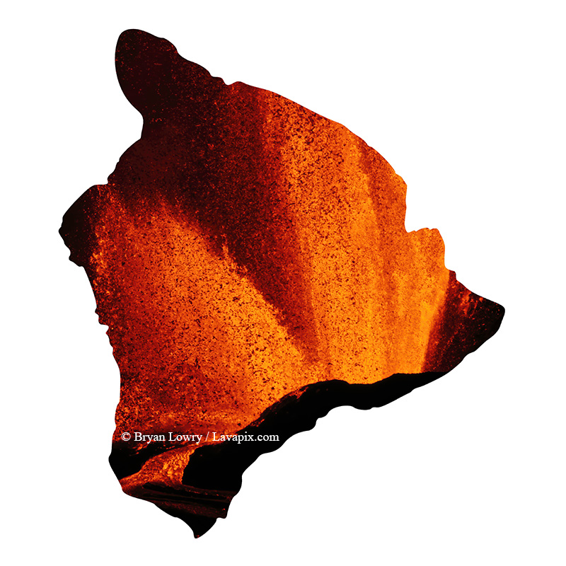 Episode 24-GH5_9470_6425-Big Island.jpg :: Episode ?2?4 eruption, Lava fountain, Kilauea volcano, Hawaii Volcanoes National Park, The Big Island of Hawaii.? 6-4-2025 

Printed in the shape of The Big Island of Hawaii