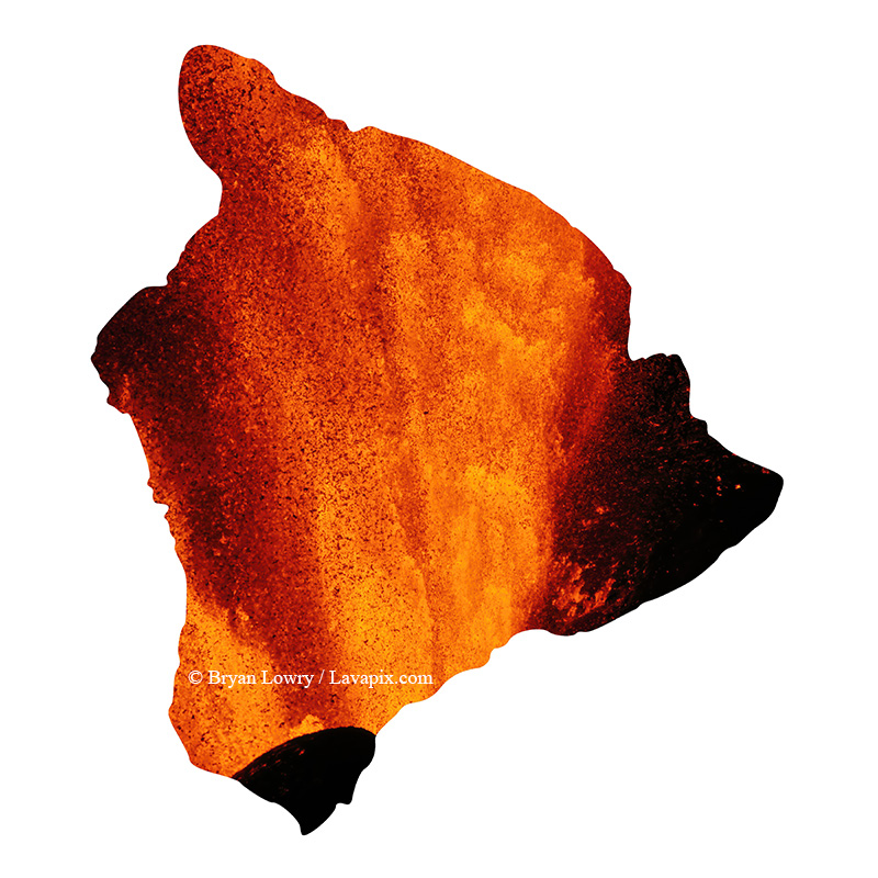 Episode 24-GH5_9485_6425-Big Island.jpg :: Episode ?2?4 eruption, Lava fountain, Kilauea volcano, Hawaii Volcanoes National Park, The Big Island of Hawaii.? 6-4-2025 

Printed in the shape of The Big Island of Hawaii