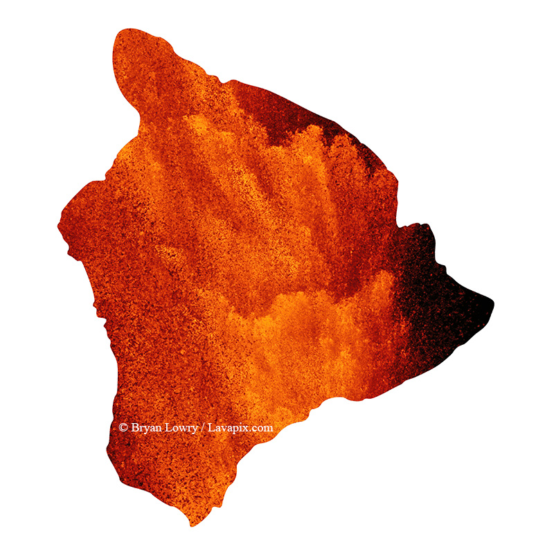 Episode 24-GH5_9476_6425-Big Island Shaka.jpg :: Episode ?2?4 eruption, Lava fountain, Kilauea volcano, Hawaii Volcanoes National Park, The Big Island of Hawaii.? 6-4-2025 

Printed in the shape of The Big Island of Hawaii