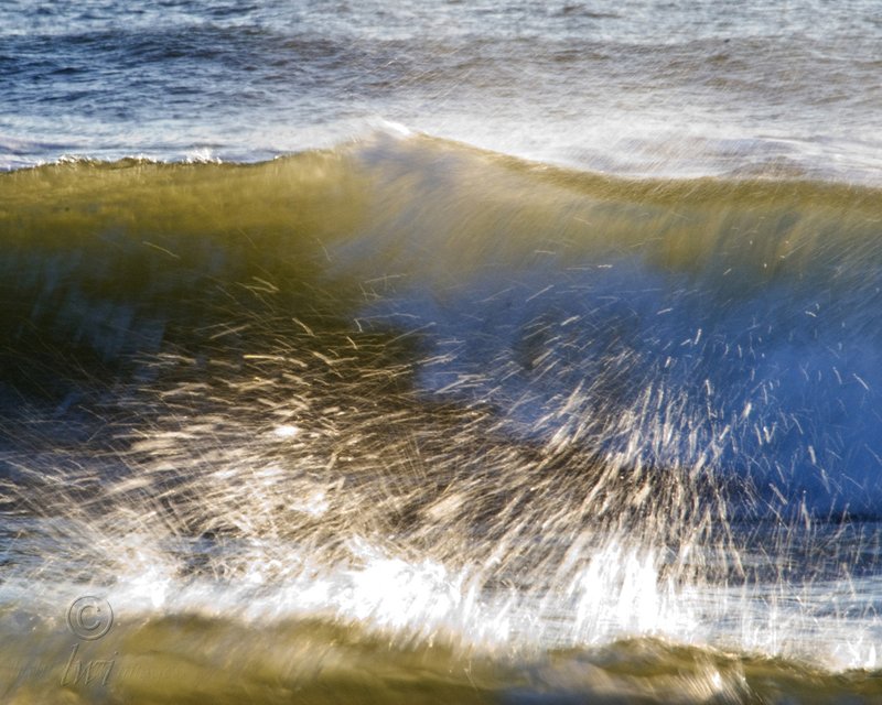 Hatteras Wave.jpg :: Waves shoot up droplets like watery fireworks