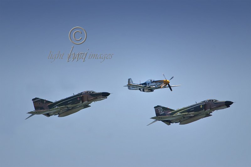 F4 Phantoms with P-51 Heritage Flight.jpg :: F4 Phantoms with P-51 Heritage Flight