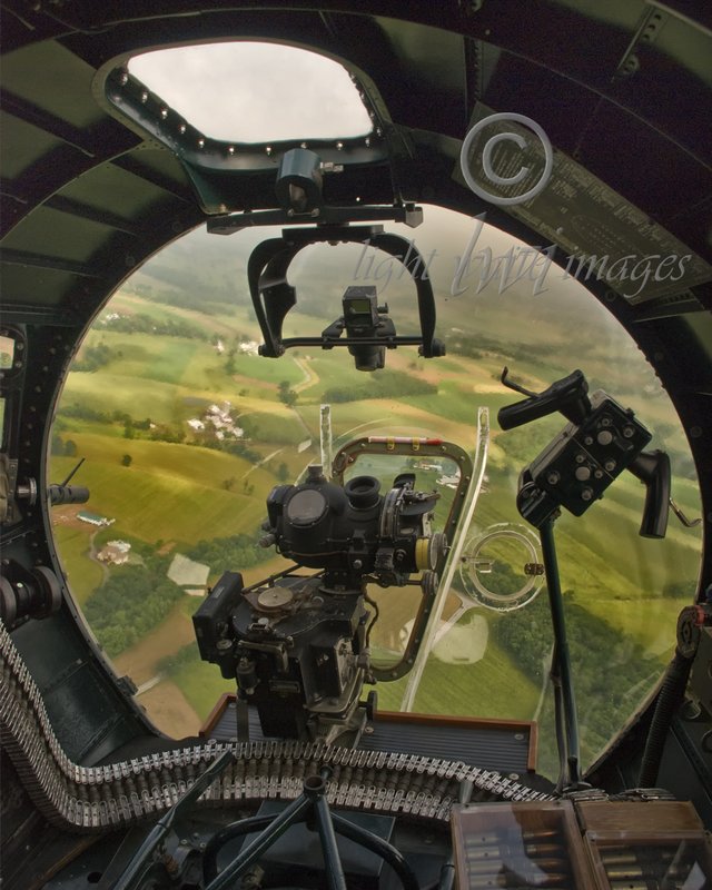 B-17 Yankee Lady Bombadiers View.jpg :: Bombadier's View - B-17 Yankee Lady