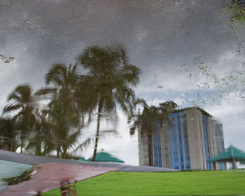 2013080913Colon-2566.jpg :: Upside down shot of hotel next to the New Washington Hotel in Colon, Panama