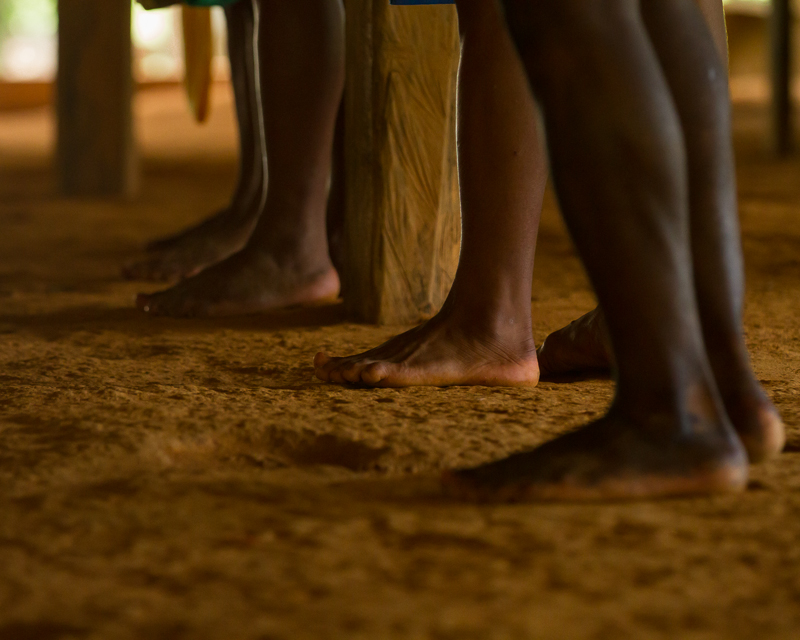 20130810EmberaIndians-3053.jpg :: Feet of male Embera Indians