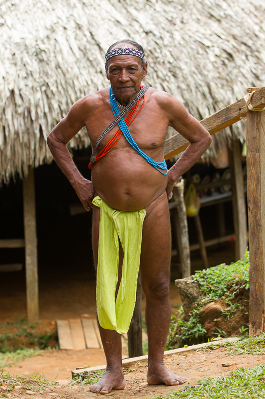 20130810EmberaIndians-3118.jpg :: Village medicine man