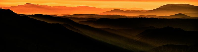 _DSC0638RF.jpg :: This image is from a sunset looking northwest from a vantage point between Yosemite Valley and the Wawona Hotel.  It was mid-January and a bit on the cool side but worth putting up with some numb toes.
