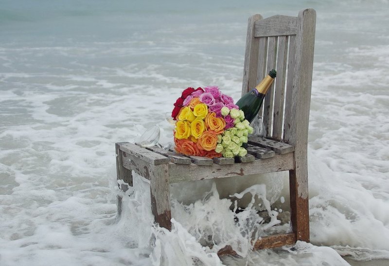 Beachball bouquet in the pounding surf.jpg