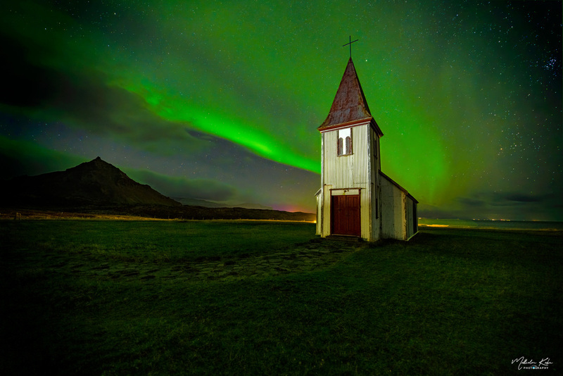 Iceland - Aurora and Church(1).jpg
