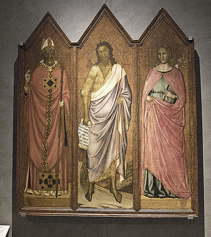 _MG_4544 copy.jpg :: Florentine painter    Triptych with Saints Zenobius, John the Baptist and Reparata