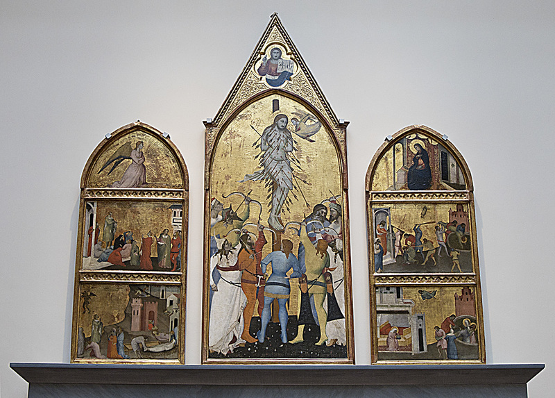 _MG_4622 copy.jpg :: Giovanni del Biondo (attributed)     Triptych of Saint Sebastian  (3 rd quarter of 14th century)