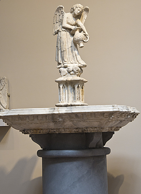 _MG_4625 copy.jpg :: Jacopo de Piero Guidi and Urbano da Cortona     Holy water font with small statue of an angel