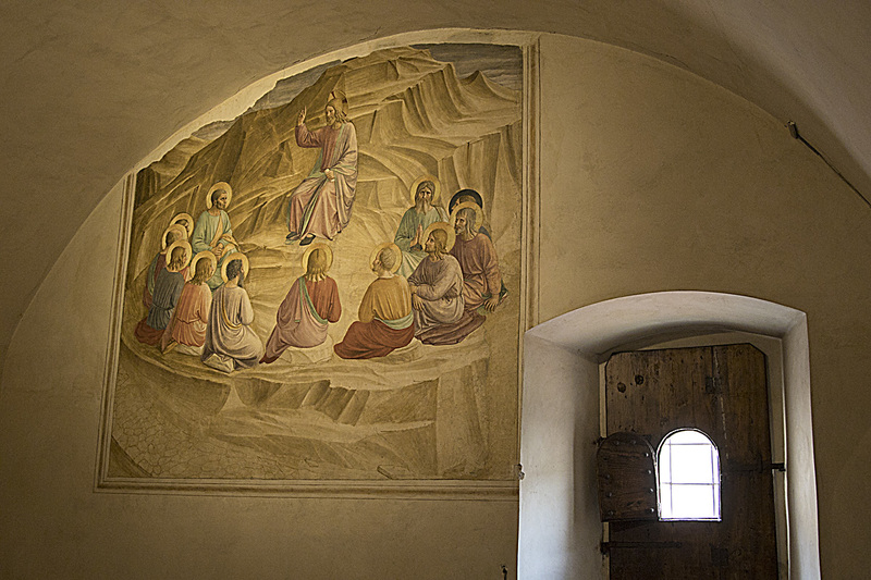 _MG_4871 copy(1).jpg :: Fresco and Door in Monk's Cell