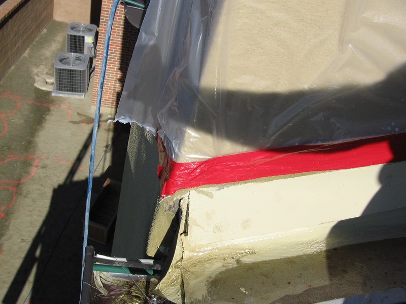 IMG_0227.jpg :: Chimney-roof flashing leak.