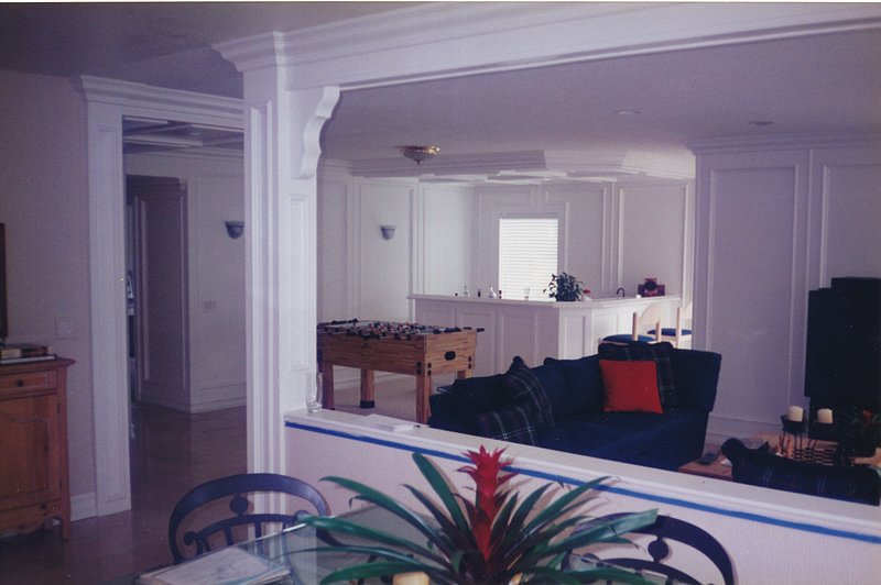 Painting over oak  after 1.jpg :: Major preparation to convert to paint.