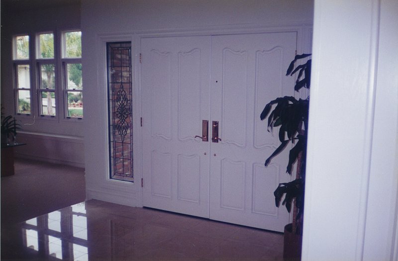 Painting over oak  after 3.jpg :: Major preparation to convert to paint.