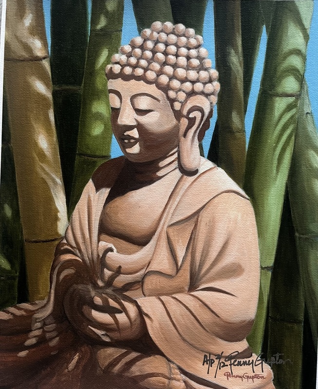 Buddha.jpg :: Buddha - Artist Proof - 9 X 11 signed/numbered $100. free shipping within the USA