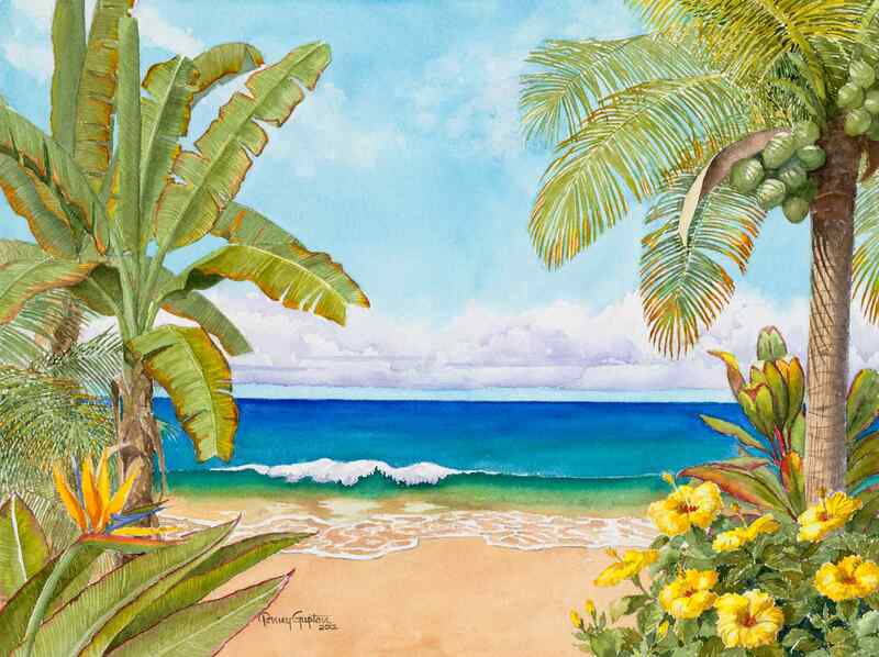 Paradise.jpg :: Paradise - Artist proof - signed/numbered appros 9 X 12 $100. free shipping within the USA