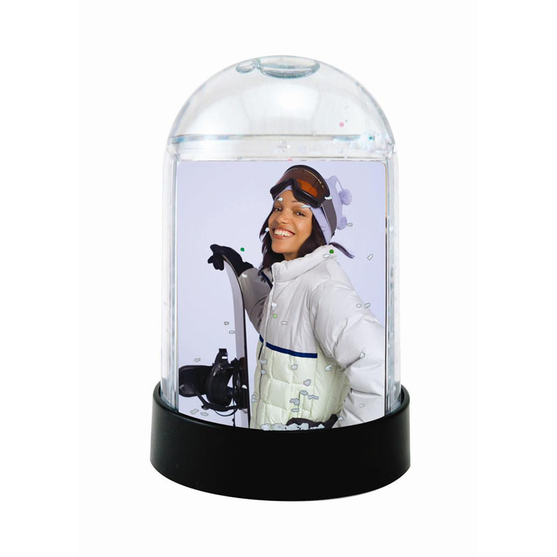snowglobe4.jpg :: Snow Globe, holds two photos 2x2 7/8\