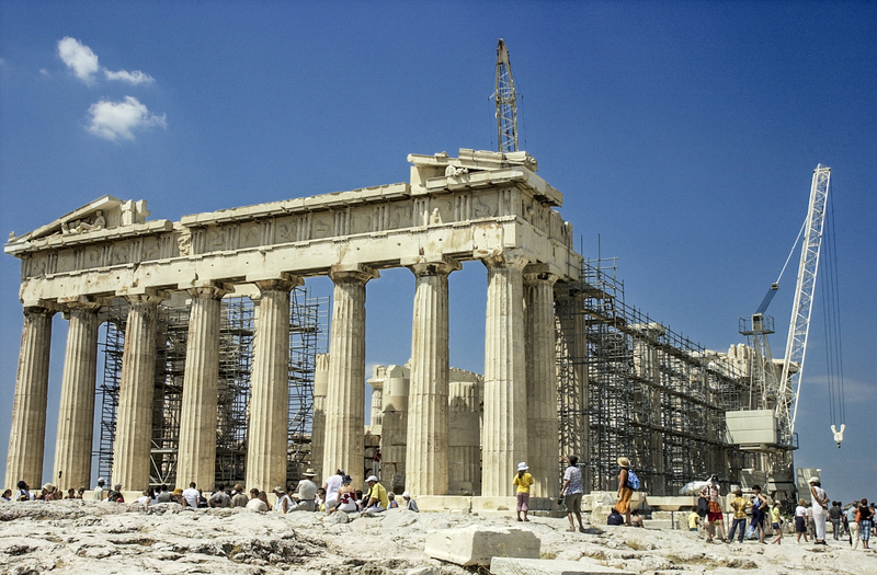 Athens Parthenon.jpg :: Athens Parthenon -under maintenance