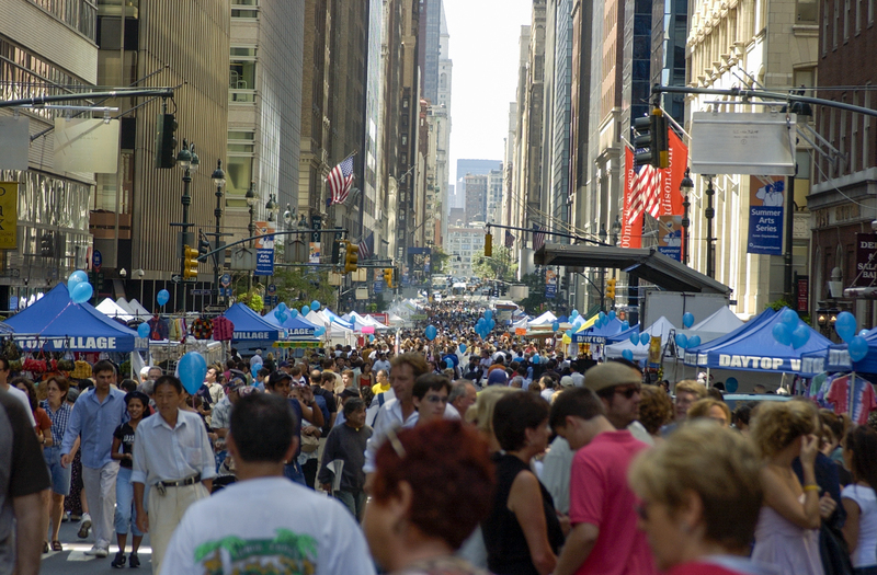 Busy street fair in Manhattan.jpg :: Busy street fair in Manhattan