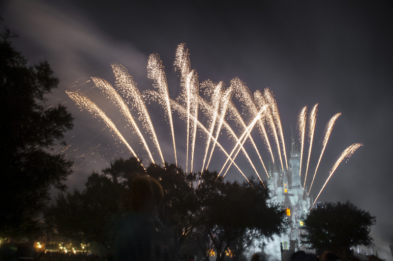 Fireworks over the Magic Castle.jpg :: Fireworks At Disney World