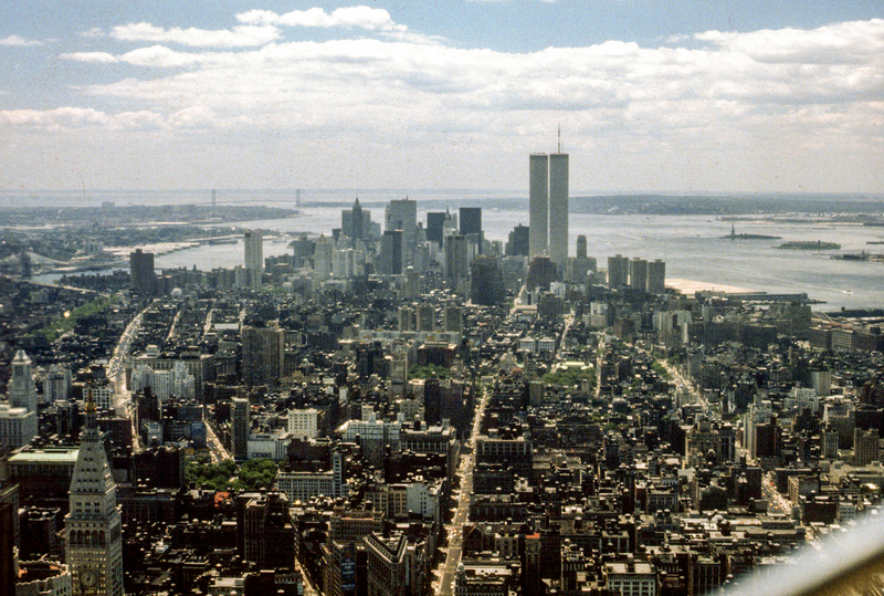 Lower Manhattan from the Empre State Building 1978.jpg :: Lower Manhattan from the Empre State Building 1978