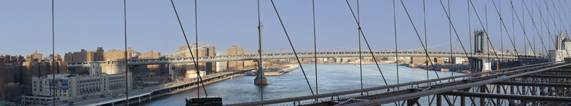Manhattan Bridge from the Brooklyn Bridge.jpg :: Manhattan Bridge from the Brooklyn Bridge