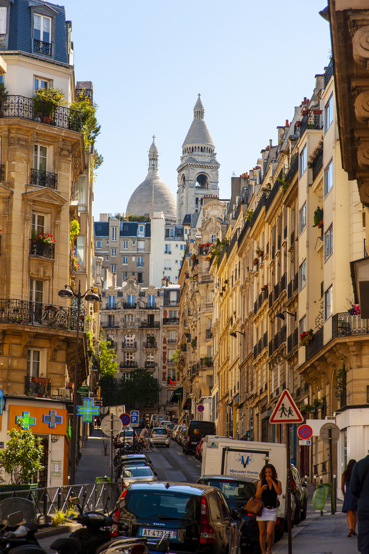 Sacre Coeur 3.jpg :: Sacre Coeur as seen from down off the mount