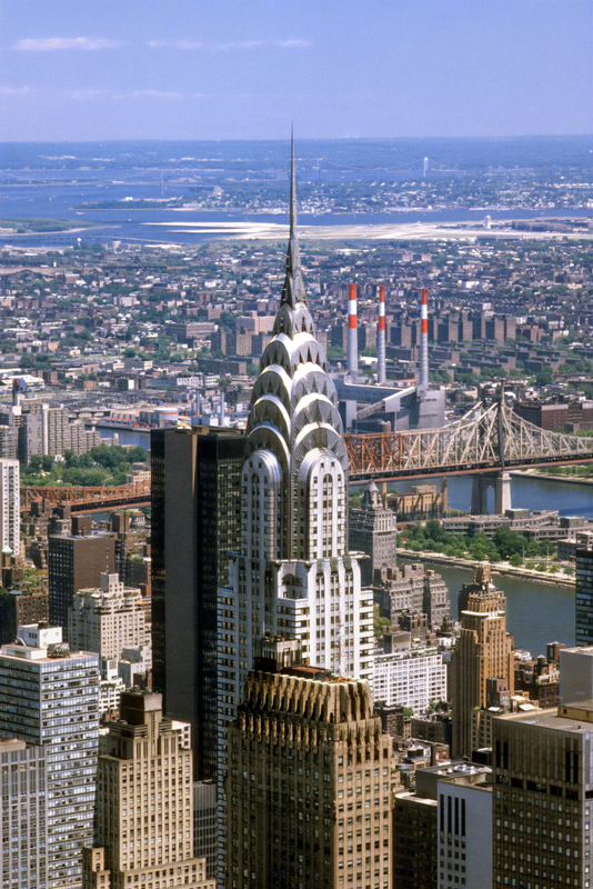 The Chrysler Buiding from the Empire State 1978.jpg :: The Chrysler Buiding from the Empire State 1978