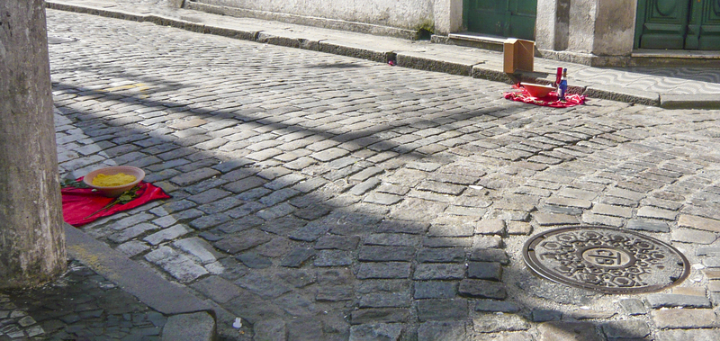 Tribute.jpg :: Santos, Brazil -  a tribute left to appease spirits
