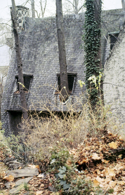 Unusual Home.jpg :: Unusual Home. Riverdale, trees growing through house circa 1976