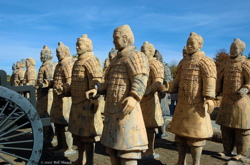 63_DSC_1872 terra cotta warriors 120807.jpg :: Forbidden Gardens, located in Katy Texas just west of Houston has a complete reproduction of China's famous Forbidden City.
They also have a 1/8 scale replica of the terra cotta warriors that were entombed with the first emporer of China to protect him in his \