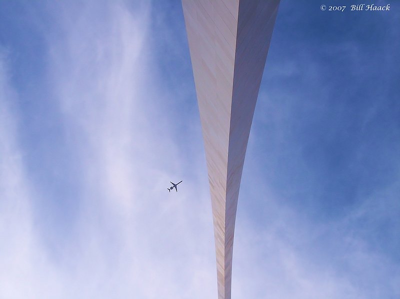 64_100_2684 arch from looking up 101905.jpg :: The St. Louis Arch, part of the Jefferson National Memorial.