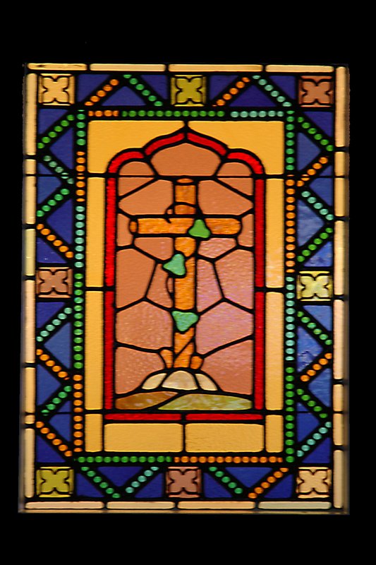 BI 23 Vine covered cross 4x6 72_DSC_7647 070806.jpg :: The Stained Glass windows of Parkway United Church of Christ.  By telling the stories of the Christian Faith and of this congregation, they invite us to find our places in the stories and to discover the joy and promise of the Gospel.

Some of these windows are from the Historic Sanctuary - the others from the current sanctuary.  The oldest windows were commissioned prior to the churches 100th anniversary in 1938.
