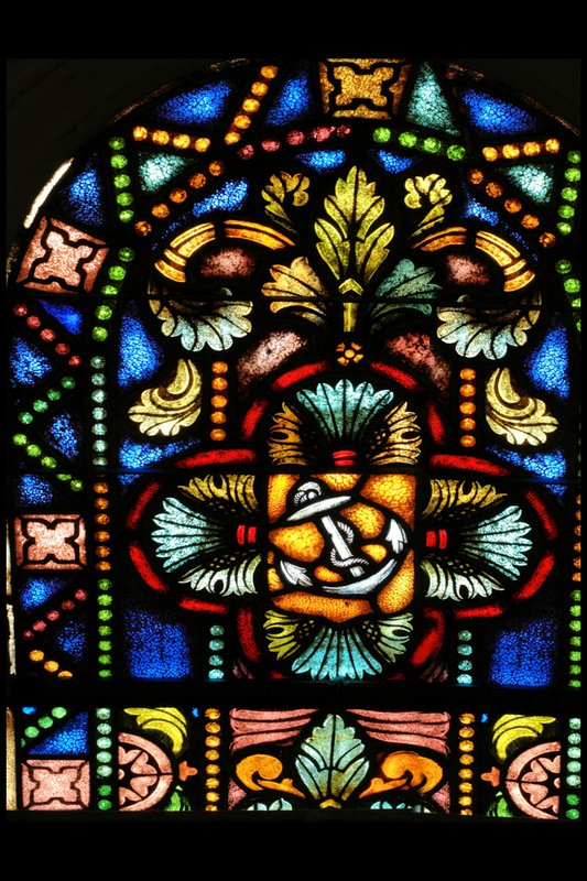 BI 25 anchorwindow old sanc choir south wall 4x6 SGW 031408.jpg :: The Stained Glass windows of Parkway United Church of Christ.  By telling the stories of the Christian Faith and of this congregation, they invite us to find our places in the stories and to discover the joy and promise of the Gospel.

Some of these windows are from the Historic Sanctuary - the others from the current sanctuary.  The oldest windows were commissioned prior to the churches 100th anniversary in 1938.