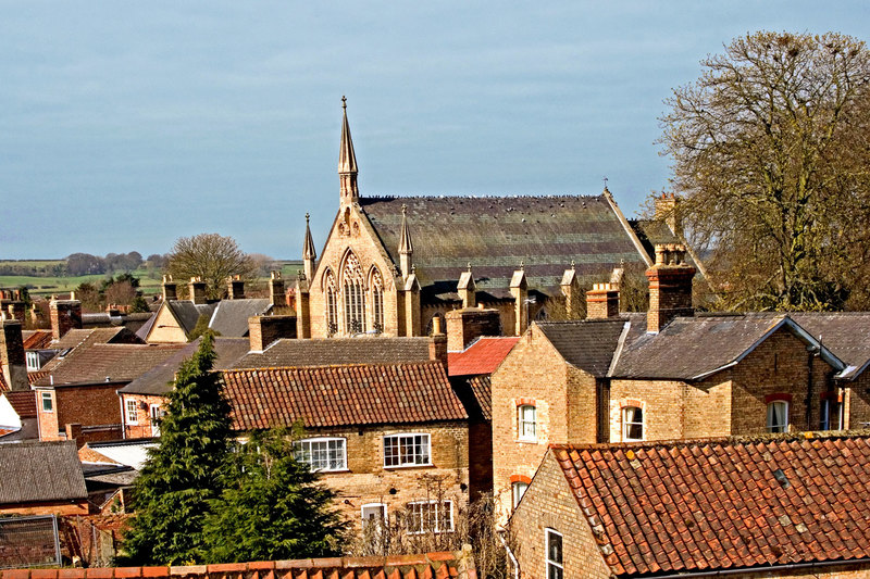 ALF_2225.jpg :: View over the roof tops from the Windmill Hotel towards the Old Methodist Chapel