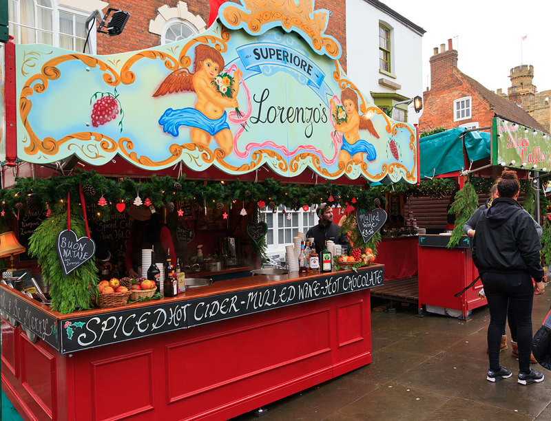 LCM_030(1).jpg :: Mulled Wine stall at the Lincoln Christmas Market Lincolnshire UK