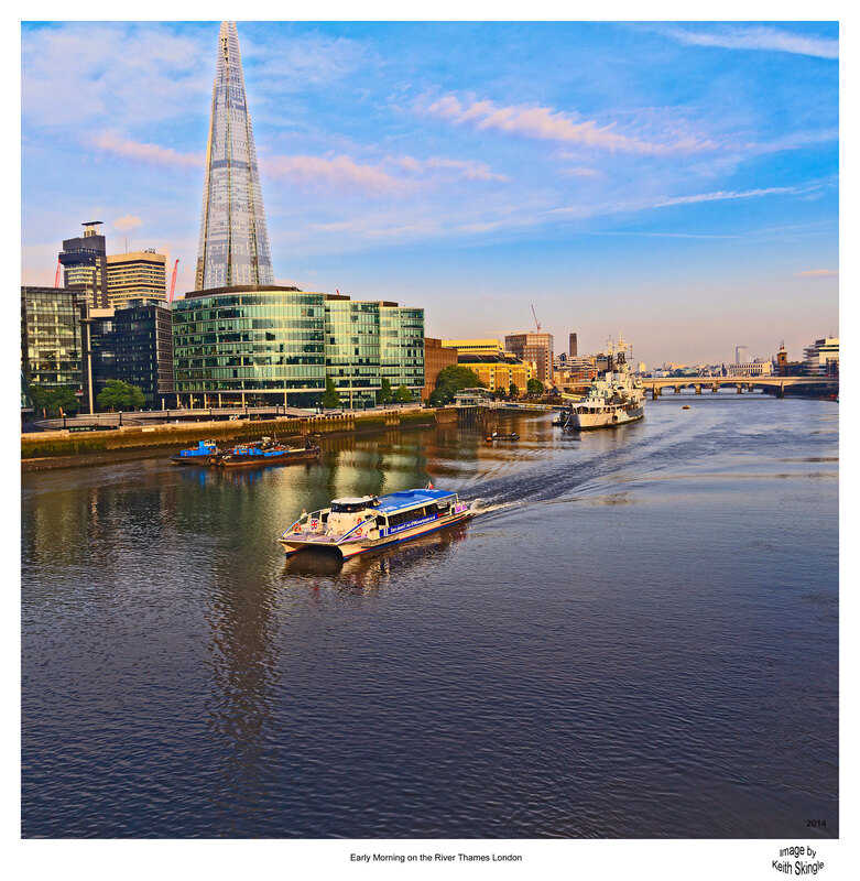 LON_58591-PRINT(1).jpg :: River Taxi early morning on The River Thames from Tower Bridge, London