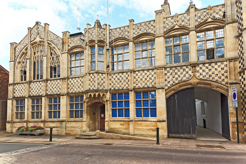 NFK20_026.jpg :: Trinity Guildhall and Town Hall on Saturday Market Place, Kings Lynn, Norfolk, UK