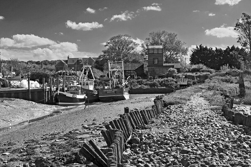 NFK20_0602w(1).jpg :: Low tide in the Harbour at Brancaster Staithe, Norfolk, UK