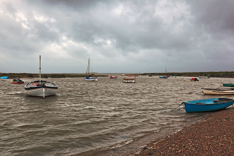 NFK20_100.jpg :: The creek at Burnham-Overy-Staithe ona dull day in September