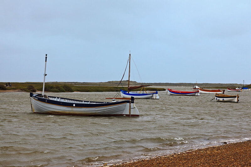 NFK20_108.jpg :: Boats on tidal moorings at Burnham-Overy-Staithe, Norfolk