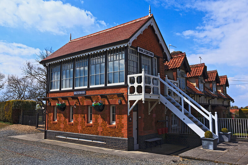 NFK21_005(1).jpg :: The Signal Box at Royal Station Wolferton, Sandringham, Norfolk, UK