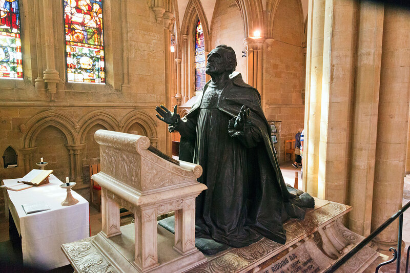 NSW21_013.jpg :: Southwell Minster Statue of George Ridding the first Bishop and Dean
