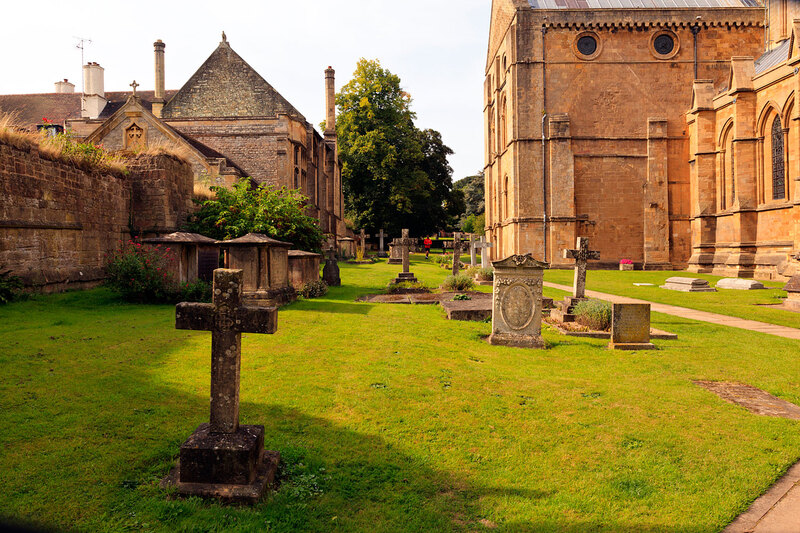 NSW21_016.jpg :: Southwell Minster Gravestones on the south side